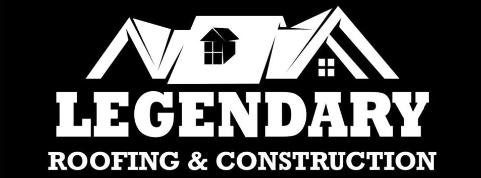 Legendary Roofing Logo Legendary Roofing and Construction Logo